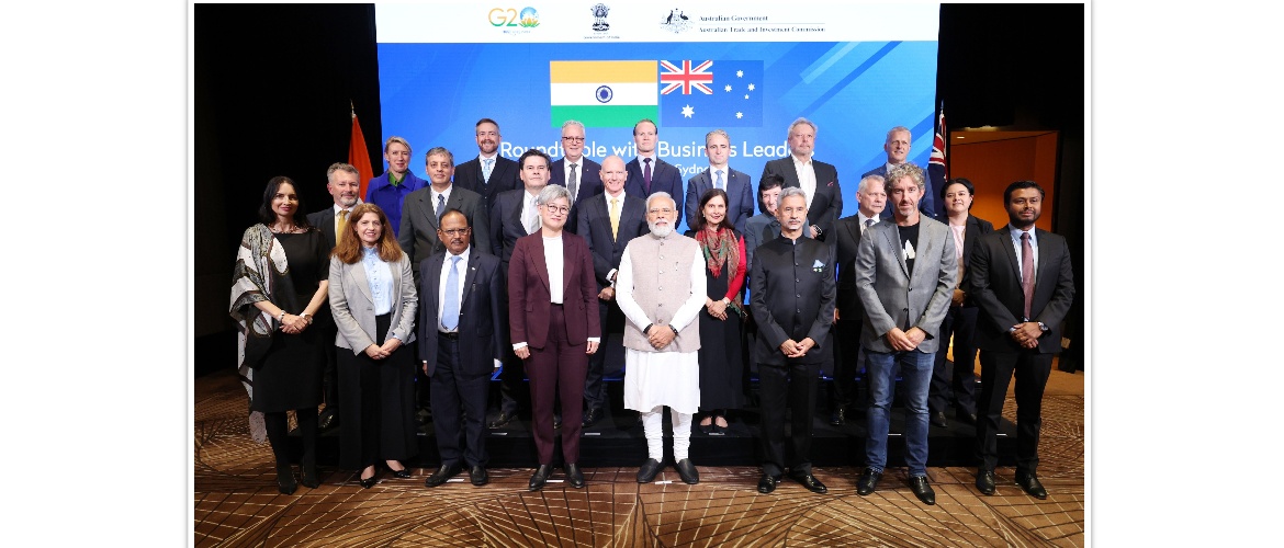  PM Shri Narendra Modi addressed top Australian CEOs at a business roundtable in Sydney- 24 May 2023 